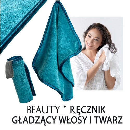 Ręcznik *beauty* Superchłonny pluszowy- duży 90x150 Turkus